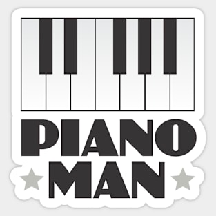 Piano Man Sticker